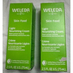 2x WELEDA Skin Food LIGHT NOURISHING CREAM 2.5 Fl.Oz 02/26 Plant-Extract Formula